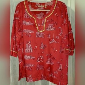 Soft Surroundings Parisian Paradise Tunic - XL